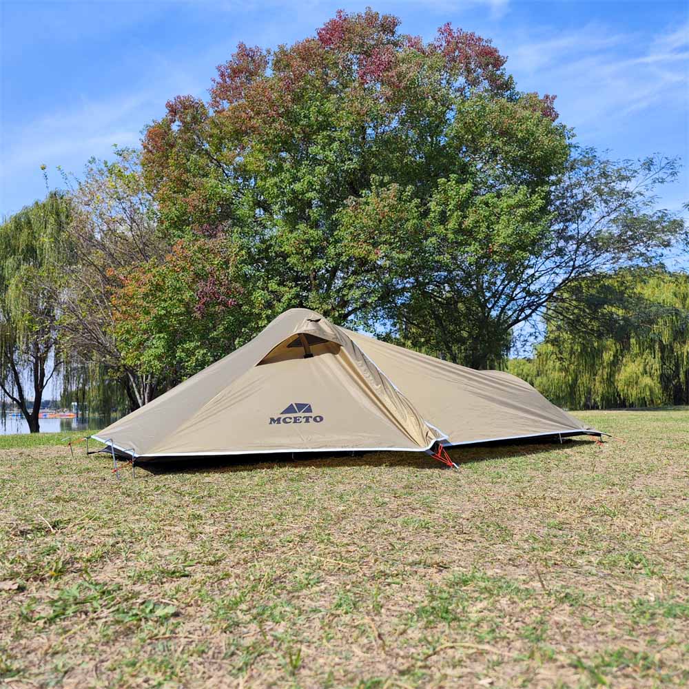 MCETO Ultralight Backpacking Tent for One Person - Stormproof and Mosquito-Proof