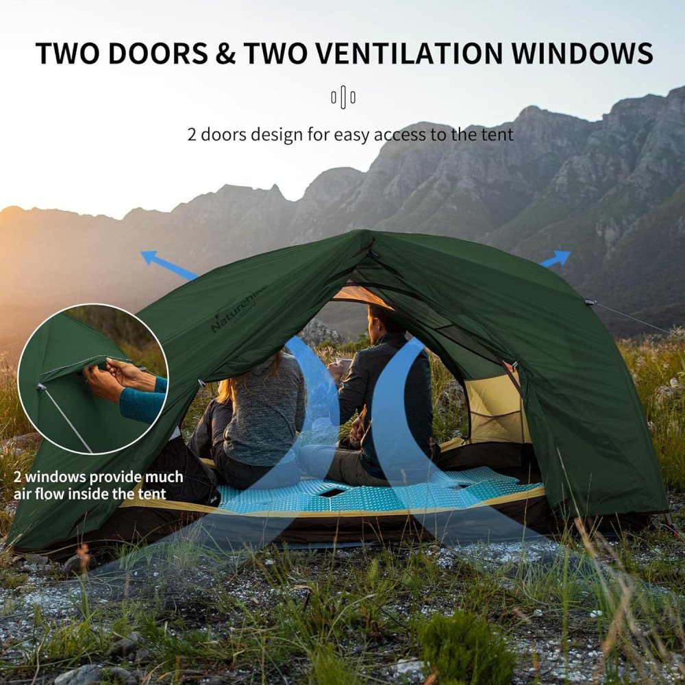 Ultralight Naturehike Star River Camping Tent for Two-Person Backpacking