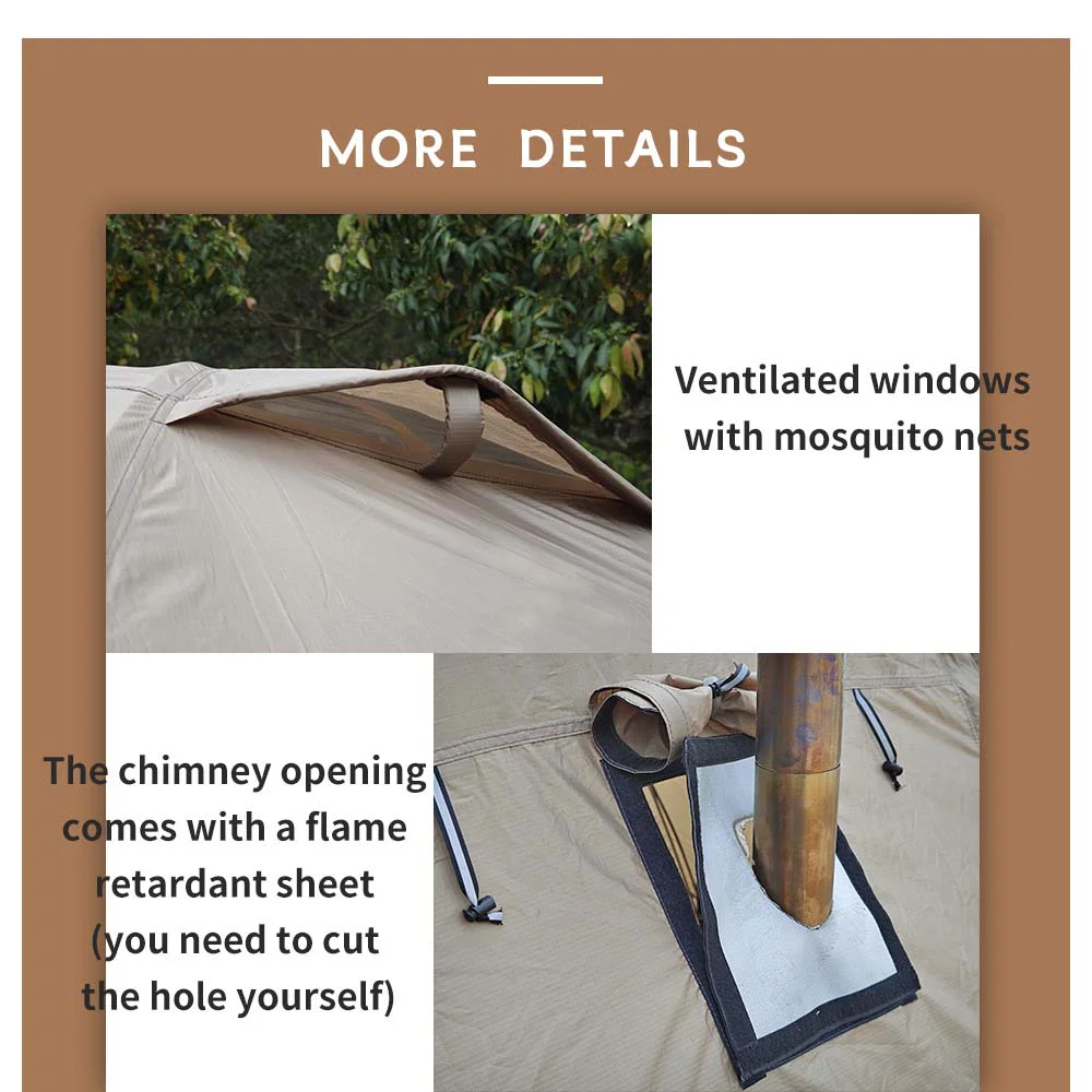 Top Lander 2 Person Hot Tent | Year-Round Camping Solution