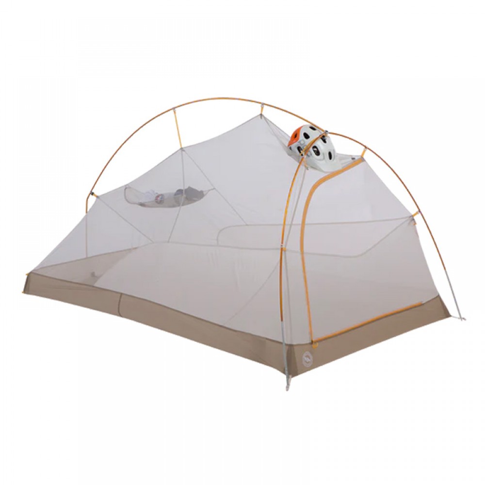 Lightweight and eco-friendly bikepacking tent, designed for space efficiency and durability.
