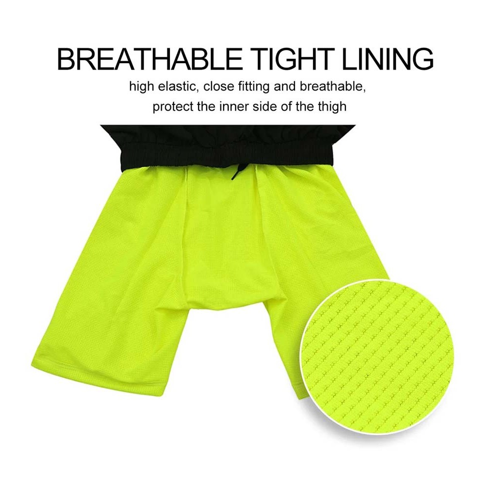 Breathable tight liner of ARSUXEO Men’s 2-in-1 Running Shorts for chafe-free comfort and thigh protection