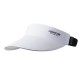 White AONIJIE adjustable sports visor cap designed for running and outdoor activities.