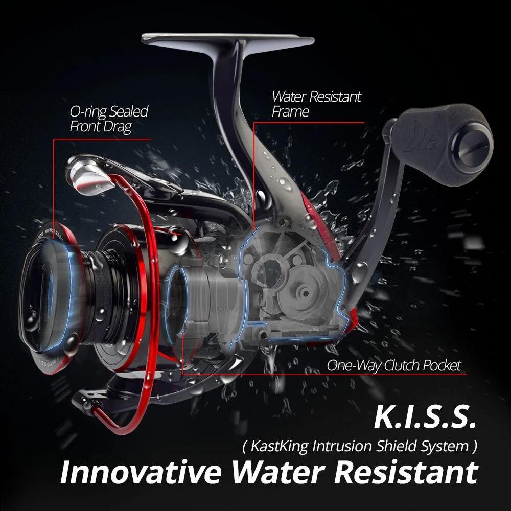 kastking sharky 3 vs okuma ceymar Baitfeeder III Spinning Reel 5000 / 5.5:1 26.5lbs carbon fiber drag Giant with the Sharky 3