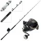 Shimano Forcemaster 9000A electric reel paired with Status Blue Water drone fishing rod combo for offshore fishing