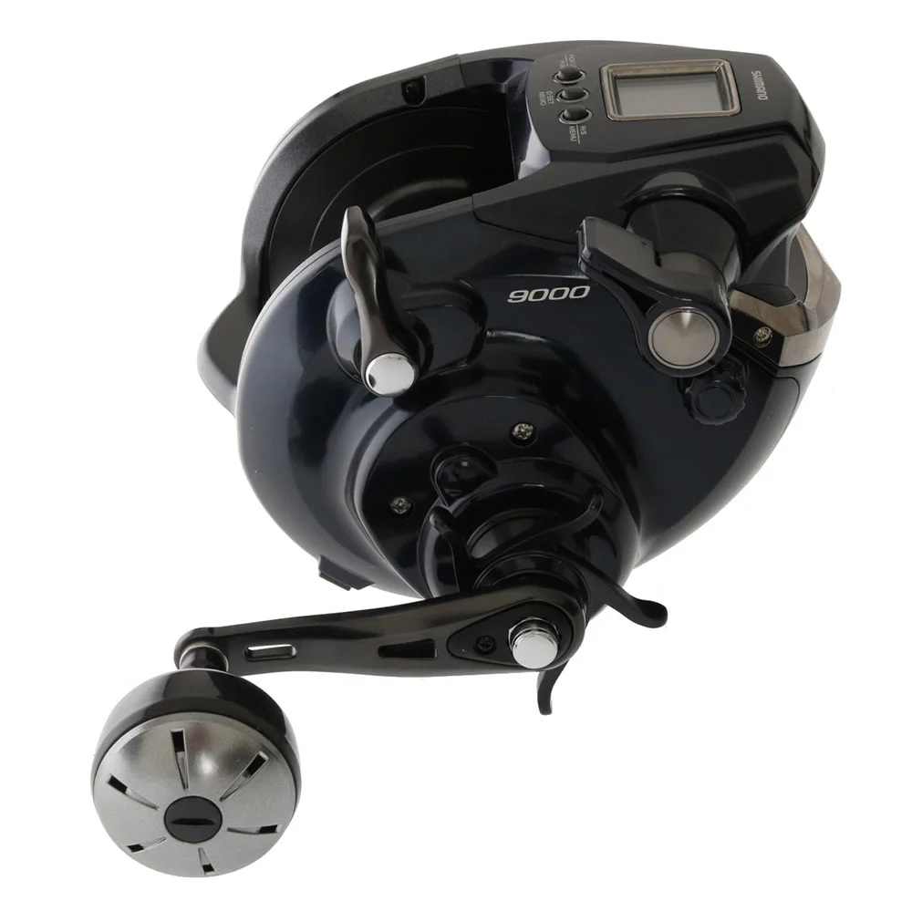 Shimano Forcemaster 9000A electric reel paired with Status Blue Water drone fishing rod combo for offshore fishing