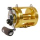Side profile of Shimano Tiagra 80WA gold trolling and big game fishing reel