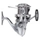 Shimano Ultegra 14000XSE surf fishing reel mounted on Dynaflare surf rod combo