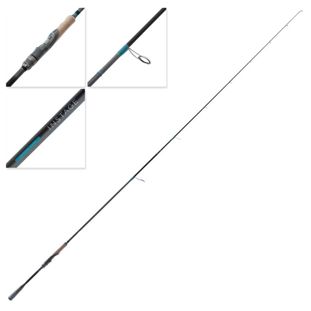 Full view of Shimano 24 Instage S70MH Medium Spinning Rod showing complete rod length and guide layout