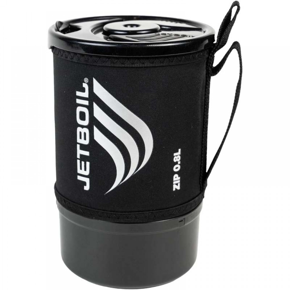 Jetboil Zip 0.8L Cooking Cup – Packed and Ready for Travel Jetboil Zip 0.8L Cooking Cup with Insulating Cosy and Lid
