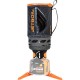 Jetboil Flash Camping Stove – Compact 1.0L Cooking System with Jetpower Fuel Side view of Jetboil Flash 1.0L stove showing Jetpower fuel canister and insulated cooking cup