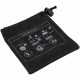 Jetboil Stash Storage Pouch with Printed Pack Guide Jetboil black drawstring pouch with printed “how to pack the stash” instructions for all components