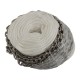 Abel double braid nylon anchor rope and stainless steel chain kit featuring 10mm white marine rope with 6mm stainless anchor chain for boats and marine anchoring