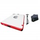 Aqua Marina Island inflatable air platform package including portable floating dock platform hand pump and carry bag for boating swimming and water recreation