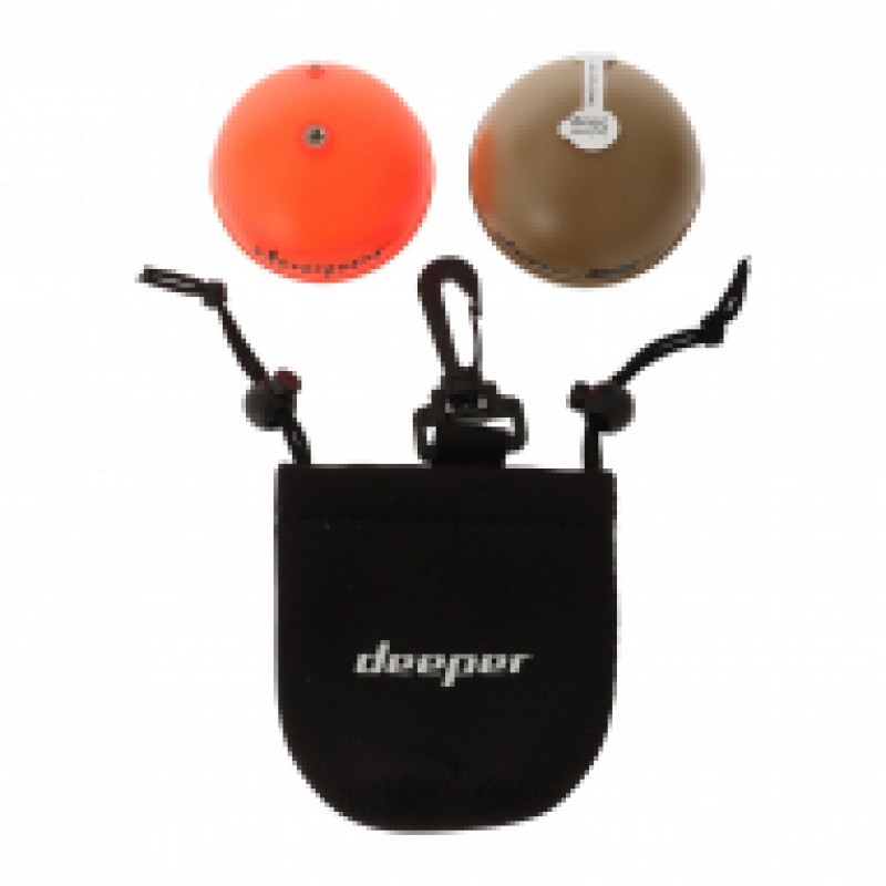 Deeper Smart Sonar CHIRP+ 2 portable fish finder with WiFi connectivity, dual colour sonar units and carry pouch designed for kayak fishing, boat fishing, ice fishing and detailed sonar scanning