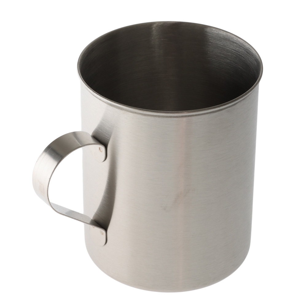Domex 450ml stainless steel camping mug with durable single-wall design for hiking, camping, travel and outdoor adventure use