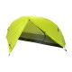 Domex Velocity 1 person ultralight hiking dome tent in bright green designed for backpacking, trekking and lightweight camping adventures
