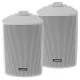 Fusion 2-Way Marine Box Speakers 4in 100W White Pair Pair of Fusion 4 inch 2-way marine box speakers in white with waterproof construction designed for boats yachts outdoor audio and marine entertainment systems