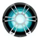 Fusion Signature 3 12 inch marine subwoofer with chrome sports grille and CRGBW LED lighting designed for premium boat yacht and marine audio systems