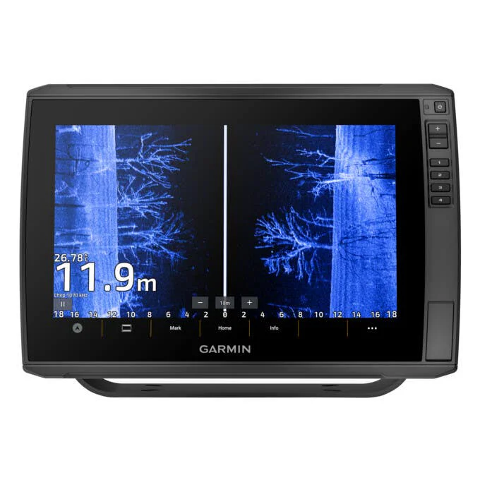 Garmin ECHOMAP Ultra 2 125sv fish finder and chartplotter with large touchscreen sonar display and advanced marine navigation features