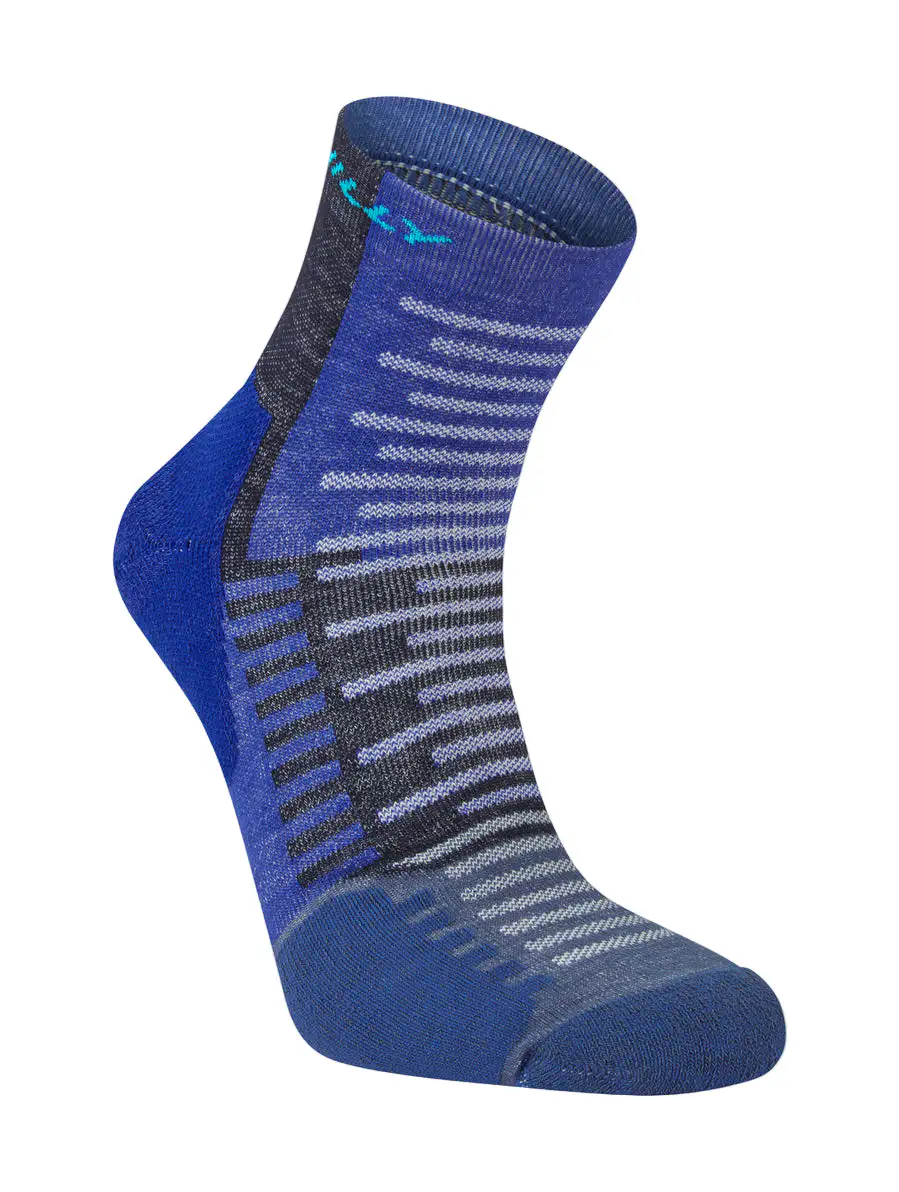 Hilly Active Anklet running socks with minimum cushioning, breathable mesh construction and lightweight support designed for running, training and active sports comfort