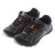 Northside Belmont Trek men’s hiking shoes in black and orange featuring lightweight breathable mesh construction flexible traction sole and durable outdoor trail design