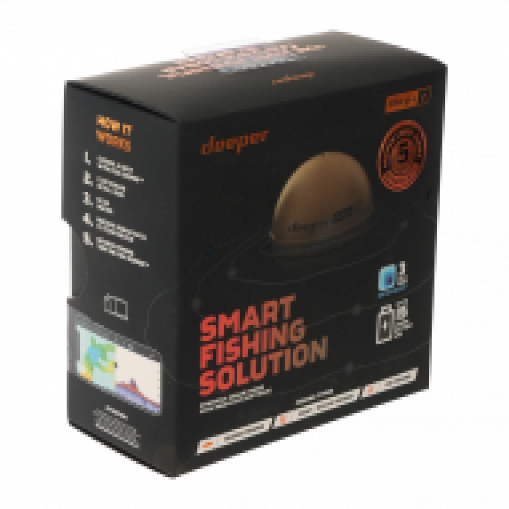 Deeper Smart Sonar CHIRP+ 2 Fish Finder with WiFi Deeper Smart Sonar CHIRP+ 2 portable fish finder with WiFi connectivity, dual colour sonar units and carry pouch designed for kayak fishing, boat fishing, ice fishing and detailed sonar scanning