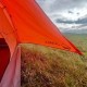 Domex Scout lightweight 2-3 person backpacking dome tent in bright orange designed for hiking, camping, trekking and outdoor adventures