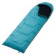 Domex Summer Night 15C sleeping bag in teal designed for warm weather camping, travel, hiking and summer outdoor adventures