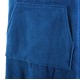 Electric blue cotton poncho towel with hood front pocket and soft absorbent fabric designed for beach swimming surfing and outdoor changing use