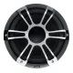 Fusion Signature 3 chrome marine subwoofer with sports style grille and high performance waterproof design for boats yachts and marine entertainment systems