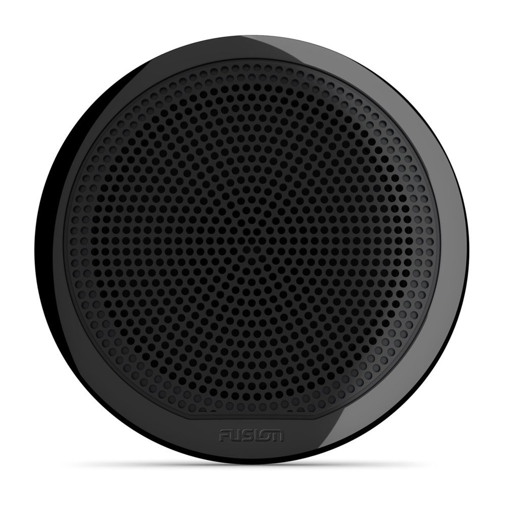 Pair of Fusion EL Series 6.5 inch marine speakers in classic black with waterproof design for boats yachts and marine entertainment systems