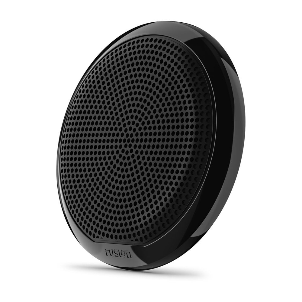 Pair of Fusion EL Series 6.5 inch marine speakers in classic black with waterproof design for boats yachts and marine entertainment systems