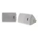 Fusion 2-Way Marine Box Speakers 4in 100W White Pair Pair of Fusion 4 inch 2-way marine box speakers in white with waterproof construction designed for boats yachts outdoor audio and marine entertainment systems