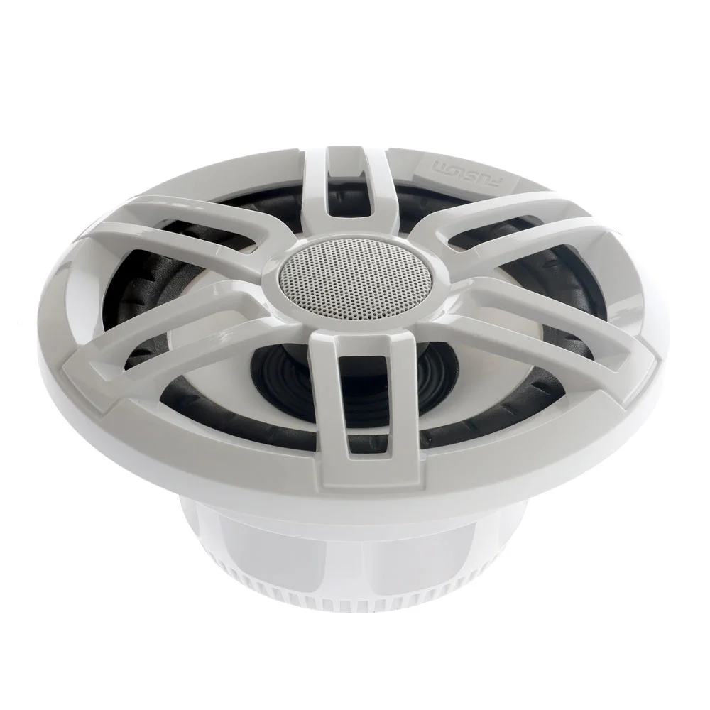 Fusion XS-FL65SPGW XS Sports RGB LED Marine Speakers 6.5in 200W Fusion XS Series 6.5 inch sports marine speakers with RGB LED lighting available in black and white waterproof designs for boats yachts and marine audio systems
