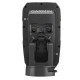 Rear connection and mounting view of Garmin STRIKER Vivid 4cv fishfinder showing compact marine electronics design for fishing boats and kayaks