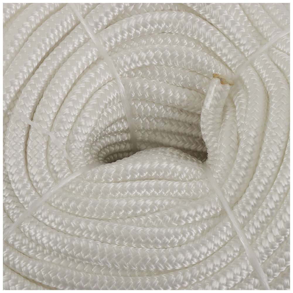 Abel double braid nylon anchor rope and stainless steel chain kit featuring 10mm white marine rope with 6mm stainless anchor chain for boats and marine anchoring