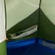 Marmot Limelight 2-person camping tent in foliage green and dark azure blue with waterproof rainfly designed for backpacking camping and outdoor adventures