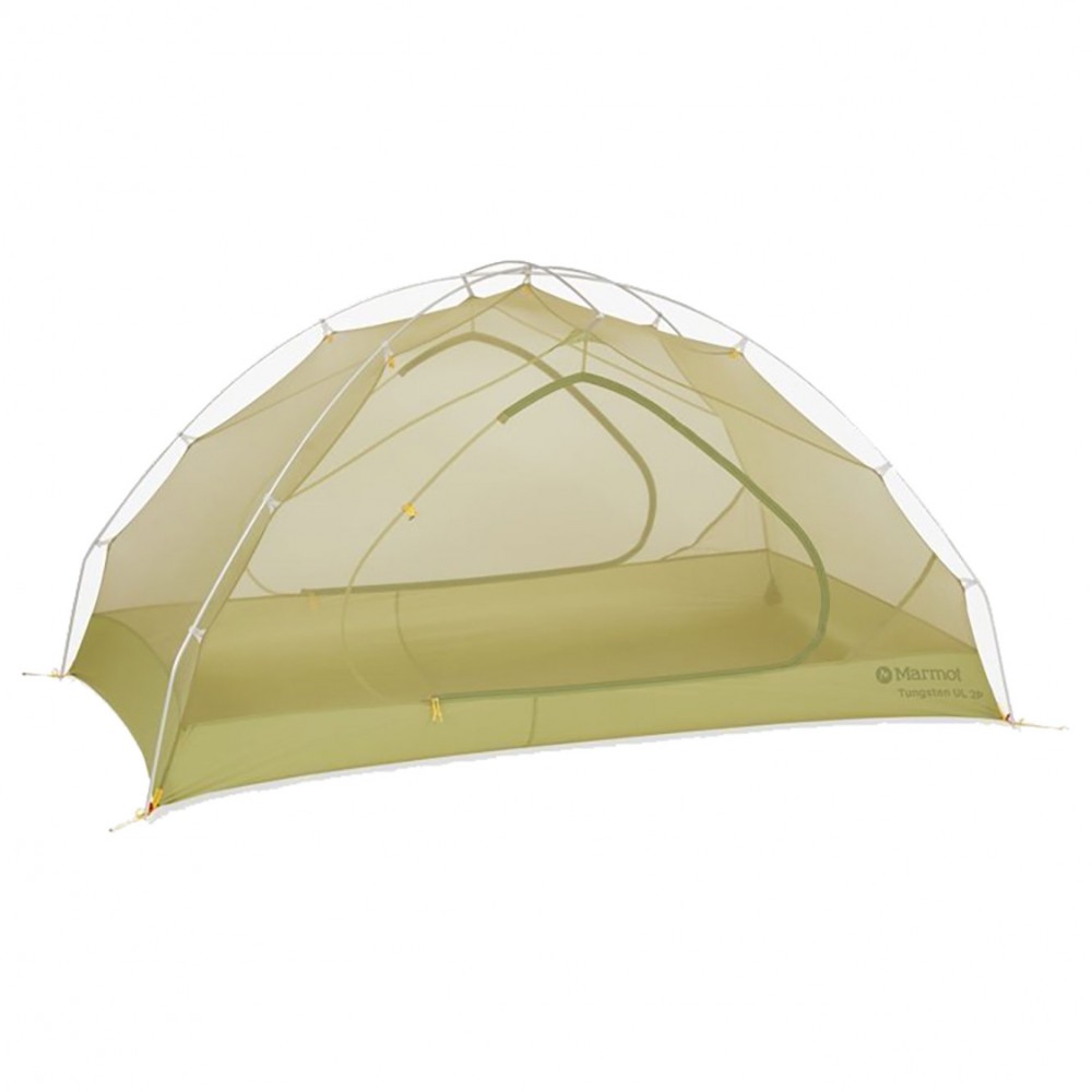 Marmot Tungsten Ultralight 2-person mesh inner tent with freestanding pole structure breathable canopy and lightweight camping design