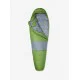 Open Marmot Trestles Elite Eco 30 mummy sleeping bag featuring insulated hood recycled synthetic fill and lightweight cold weather camping construction