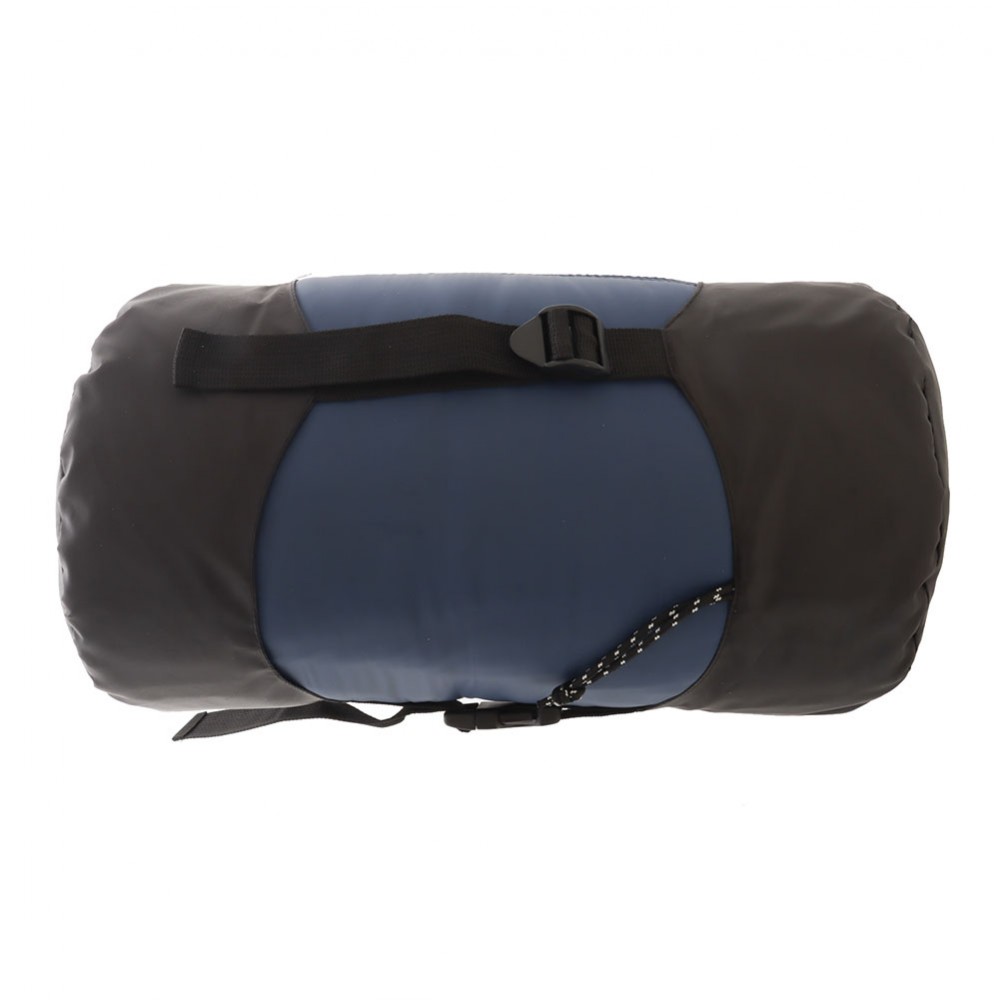 Domex Travelite Duo sleeping bag and blanket in blue with compact carry bag for camping, travel, hiking and outdoor adventures