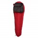 Domex Versalite -6C standard sleeping bag in true red designed for camping, hiking and cold weather outdoor adventures