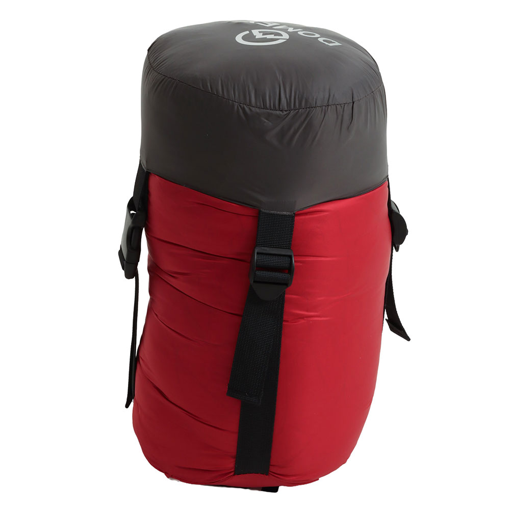 Domex Versalite -6C standard sleeping bag in true red designed for camping, hiking and cold weather outdoor adventures
