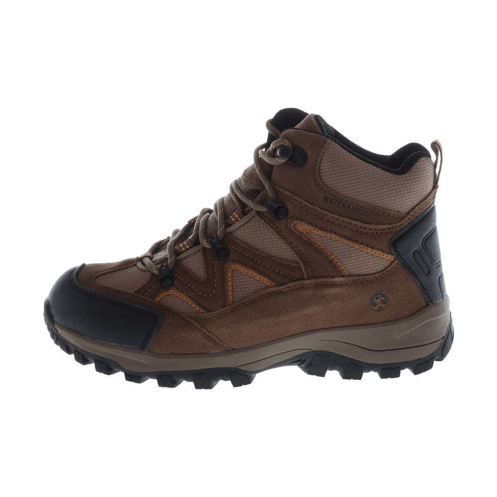 Northside Snohomish Mens Mid Wide Hiking Boots Tan Dark Honey Northside Snohomish men’s mid wide hiking boots in tan and dark honey featuring waterproof construction rugged traction outsole cushioned ankle support and durable trail design