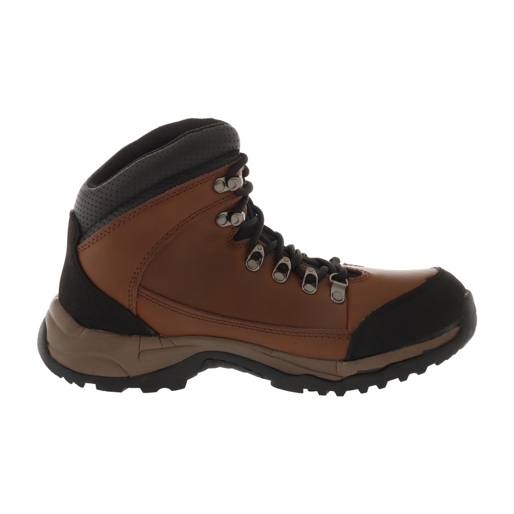 Northside McKinley waterproof men’s hiking boots in brown leather with padded ankle support rugged traction outsole durable toe protection and outdoor trail design