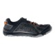 Northside Belmont Trek men’s hiking shoes in black and orange featuring lightweight breathable mesh construction flexible traction sole and durable outdoor trail design