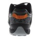 Northside Belmont Trek men’s hiking shoes in black and orange featuring lightweight breathable mesh construction flexible traction sole and durable outdoor trail design