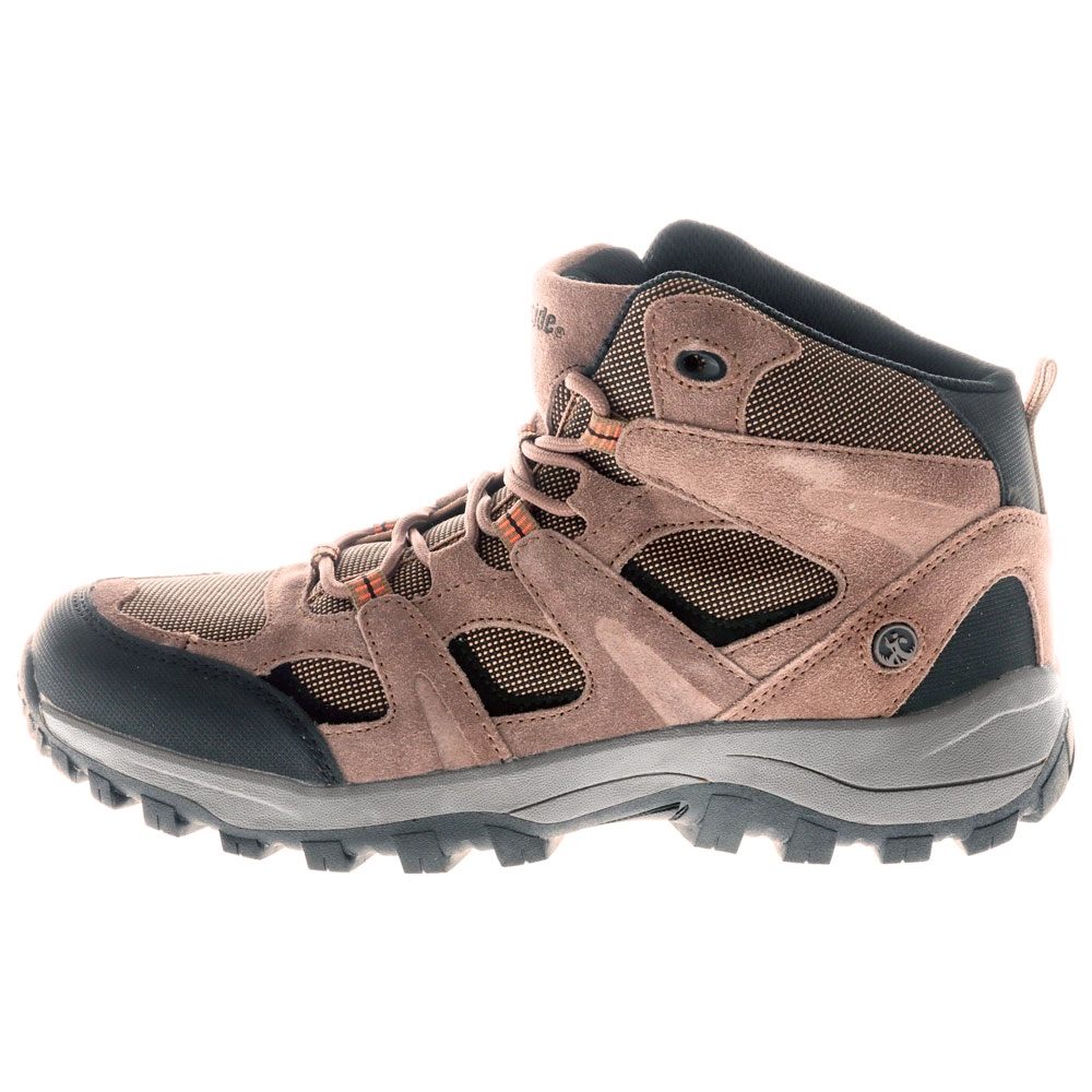 Northside Monroe Mens Mid Hiking Boots Brown US9 Northside Monroe men’s mid hiking boots in brown featuring rugged traction outsole cushioned ankle support breathable mesh panels and durable outdoor trail design