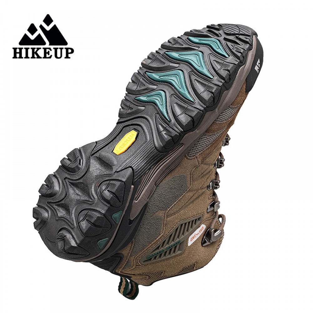 HIKEUP Hiking Shoes in black with lace-up closure and durable rubber outsole