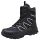 HIKEUP High-Top Men's Hiking Shoes in black with lace-up closure and durable rubber outsole