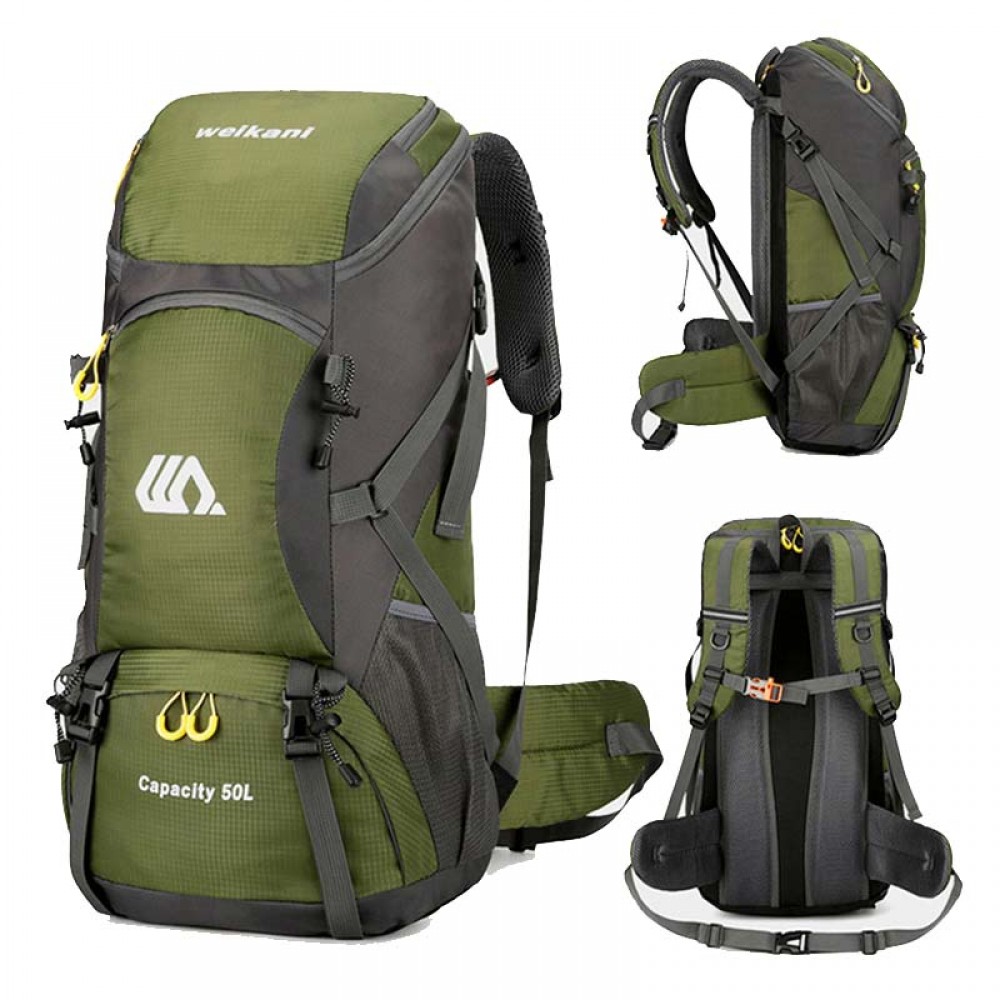 TrailGuardian Lightweight Hiking Backpack in versatile shades, designed for all-season adventures.